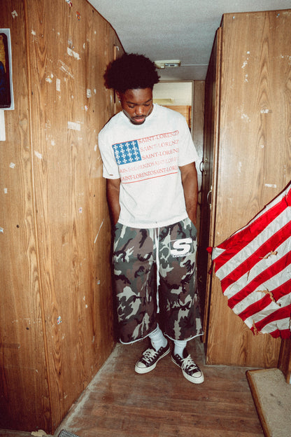 CAMO 3/4 SHORTS